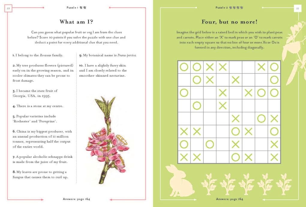 RHS Book of Puzzles And Brainteasers For Gardeners