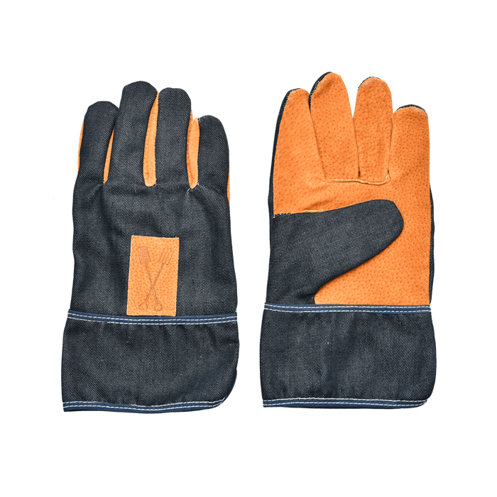 Denim Garden Gloves (Leather Reinforcement)
