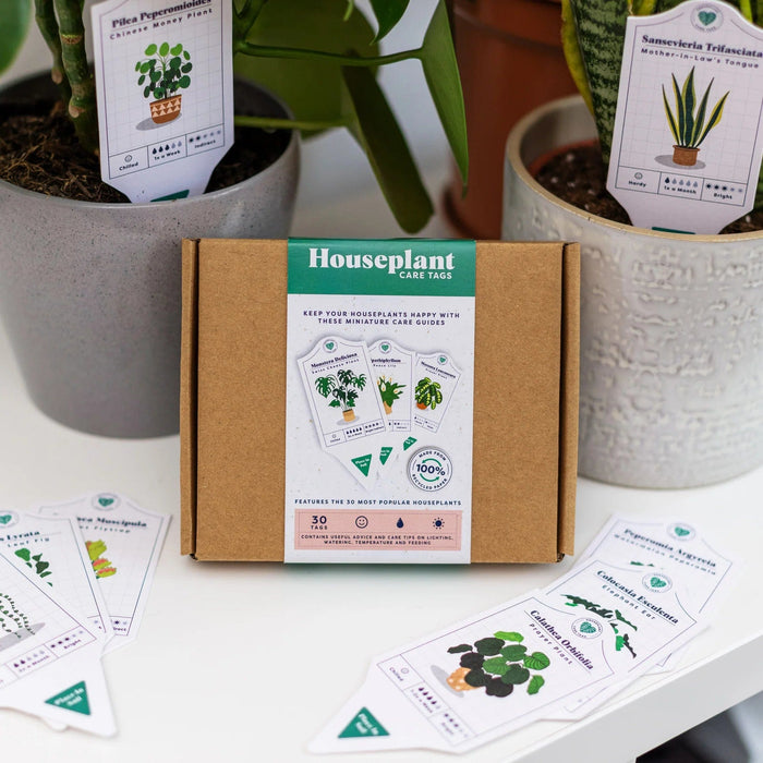 Houseplant Care Tags - 30 Species of Indoor Plants