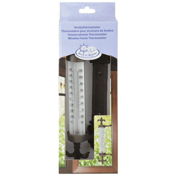 Rustic Window Frame Thermometer