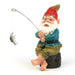 A Bit Quackers Garden Decor - Fishing Garden Gnome on Log