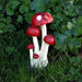 A Bit Quackers Garden Decor - Garden Ornament - Red Toadstool with Ladybird