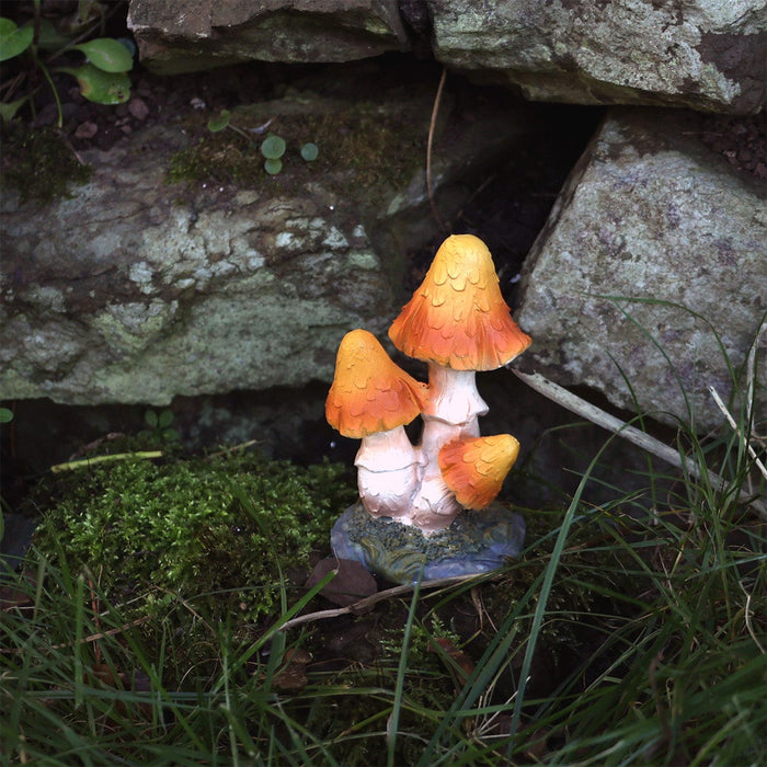 A Bit Quackers Garden Decor - Garden Ornament - Yellow Miniature Pimpled Toadstool