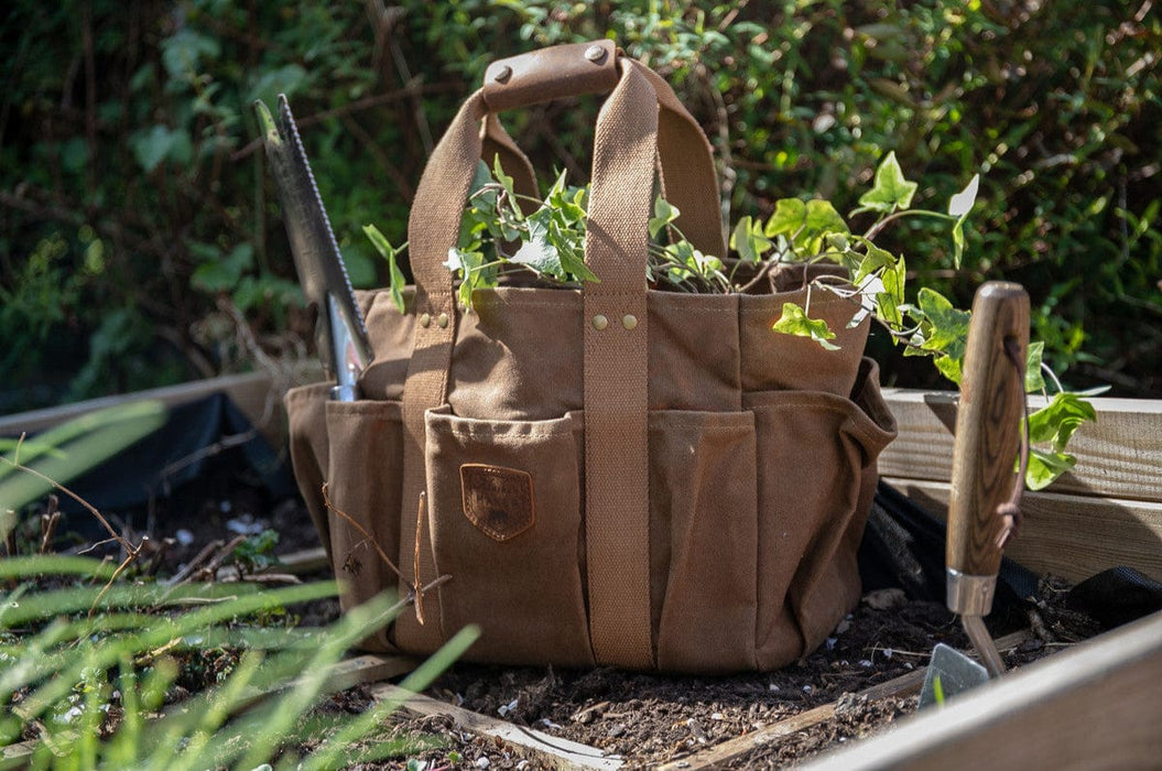 Alaskan MAKER Garden Bags - Canvas Gardening Tool Bag - Havana