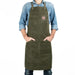 Alaskan MAKER Gardening Aprons & Tool Belts - Canvas Garden Apron - Olive Green