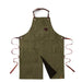 Alaskan MAKER Gardening Aprons & Tool Belts - Canvas Split Garden Apron - Olive Green