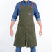 Alaskan MAKER Gardening Aprons & Tool Belts - Canvas Split Garden Apron - Olive Green