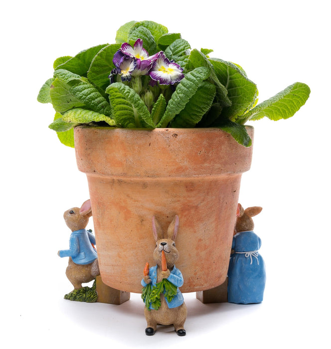 Beatrix Potter Plant Pot Accessories - Plant Pot Feet - Peter Rabbit & Mrs. Rabbit