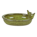 Best for Birds Bird Baths & Feeders - Green Decorative Ceramic Oval Garden Bird Bath