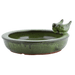 Best for Birds Bird Baths & Feeders - Green Decorative Ceramic Round Garden Bird Bath