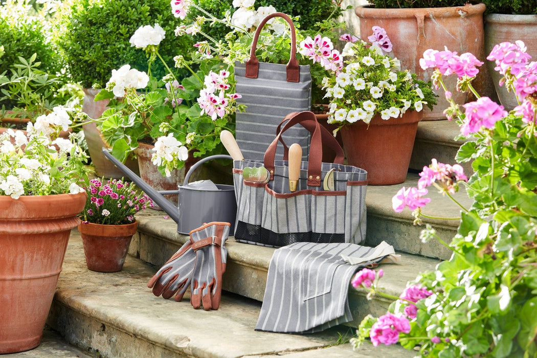 Burgon & Ball Garden Bags - Sophie Conran Tool Bag - Grey Stripe