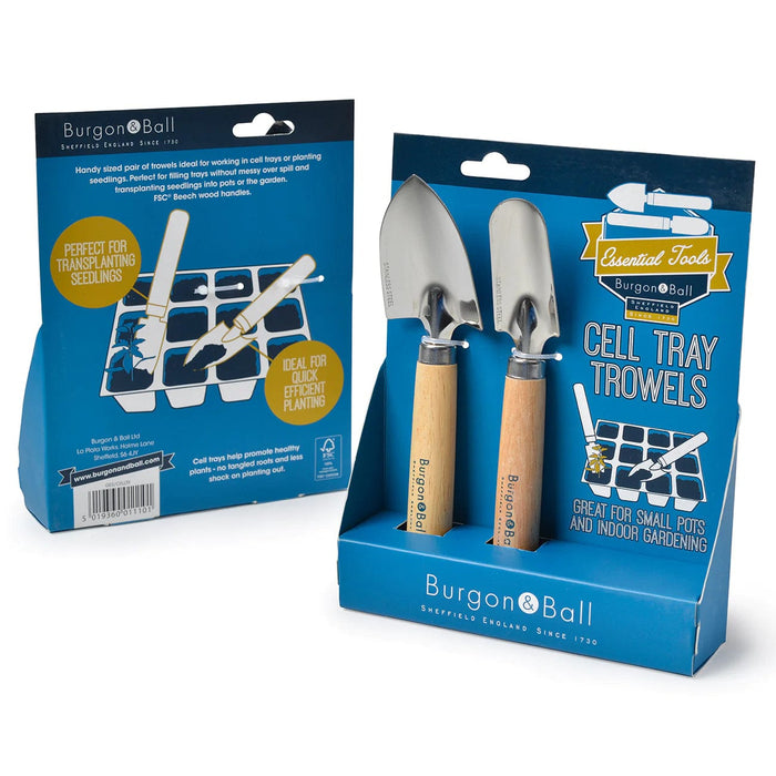 Burgon & Ball Garden Essentials - Cell Tray Trowels - Essential Tools