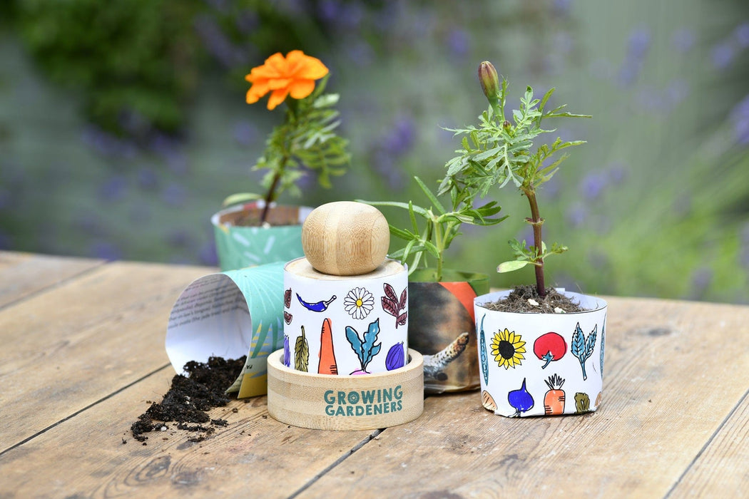 Burgon & Ball Garden Essentials - Children's Paper Pot Maker - RHS Growing Gardeners