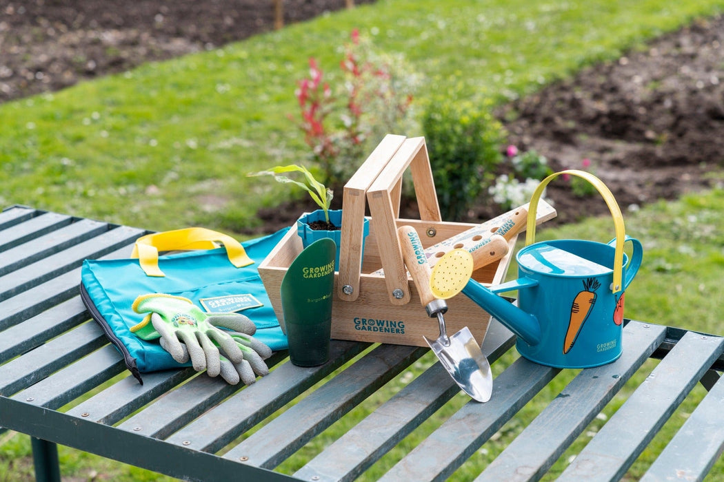 Burgon & Ball Garden Storage & Organisation - Children's Potting Mat & Tool Bag - RHS Growing Gardeners