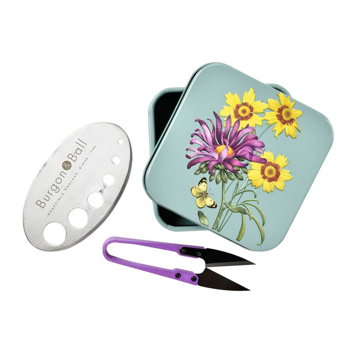 Burgon & Ball Garden Tool Gift Sets - Asteraceae Herb Harvest Tool Set - Gift Boxed