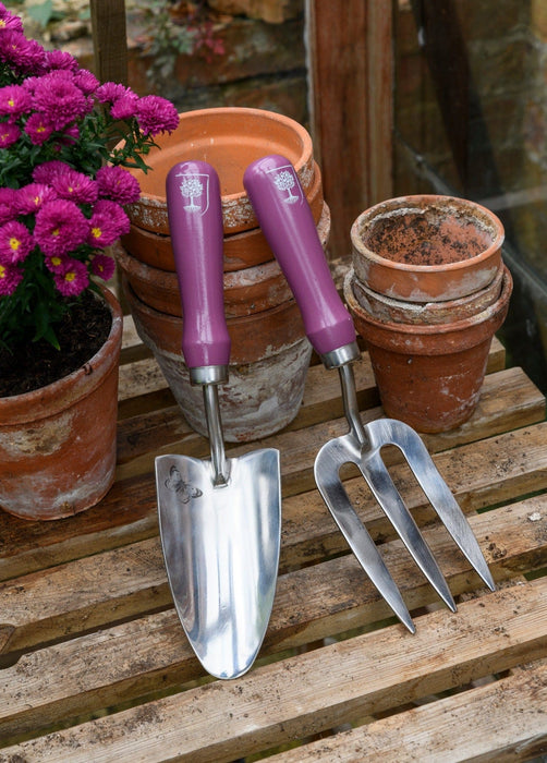 Burgon & Ball Garden Tool Gift Sets - Asteraceae Trowel & Fork Set - Gift Boxed