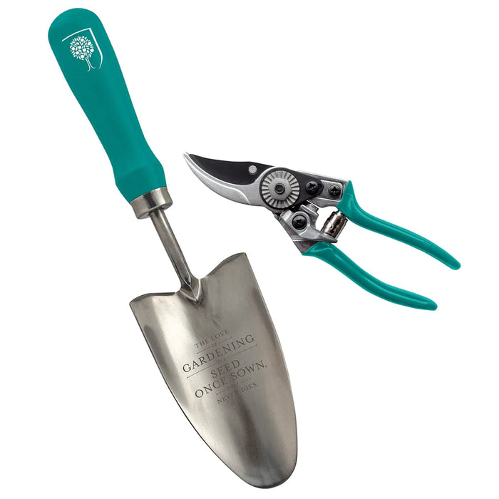 Burgon & Ball Garden Tool Gift Sets - Flora & Fauna Trowel & Secateurs - Gift Boxed