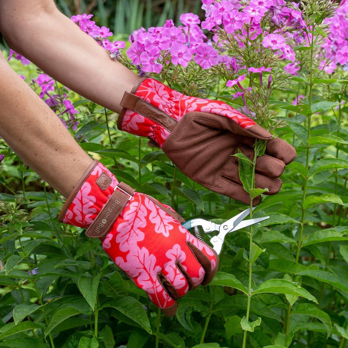 Burgon & Ball Garden Tool Gift Sets - Garden Kneeler & Gloves Bundle - Poppy