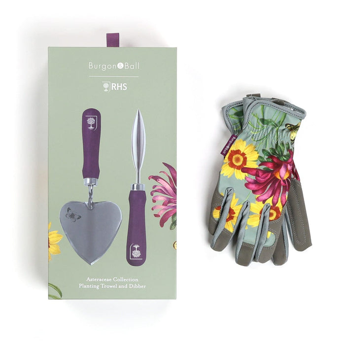 Burgon & Ball Garden Tool Gift Sets - Garden Planting Tools & Gloves Bundle - Asteraceae