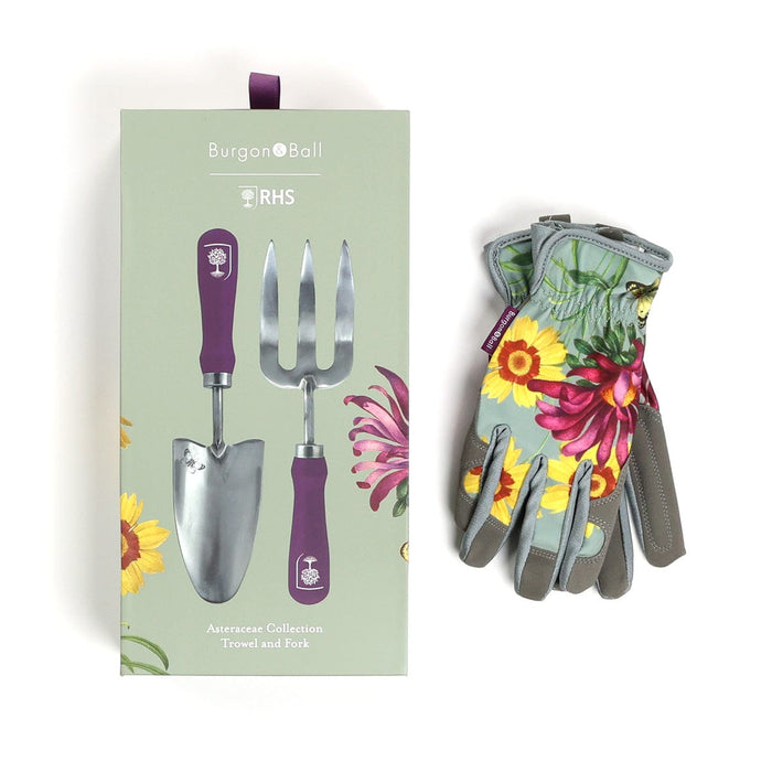 Burgon & Ball Garden Tool Gift Sets - Garden Tools & Gloves Bundle - Asteraceae