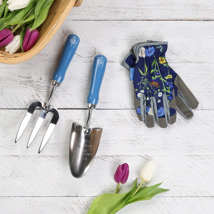 Burgon & Ball Garden Tool Gift Sets - Garden Tools & Gloves Bundle - British Meadow