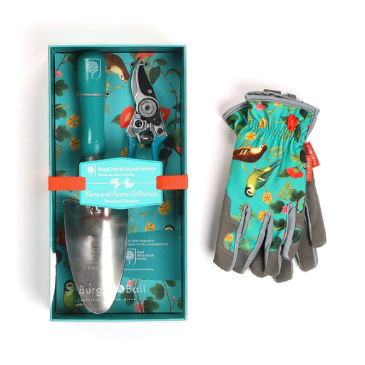 Burgon & Ball Garden Tool Gift Sets - Garden Tools & Gloves Bundle - Flora & Fauna