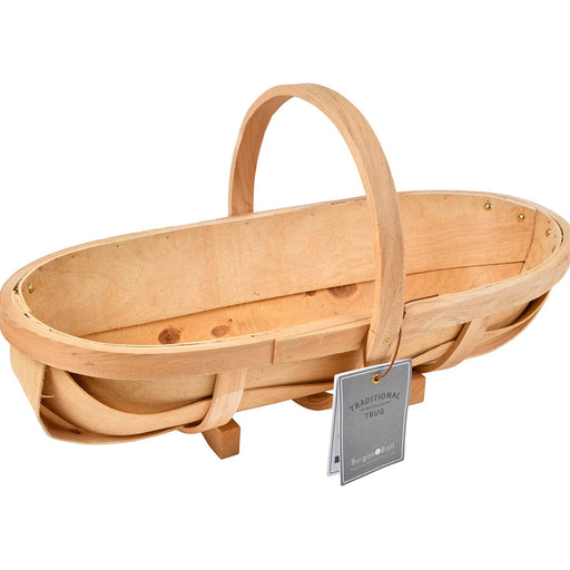 Burgon & Ball Garden Trugs & Baskets - Traditional Wooden Trug - Large