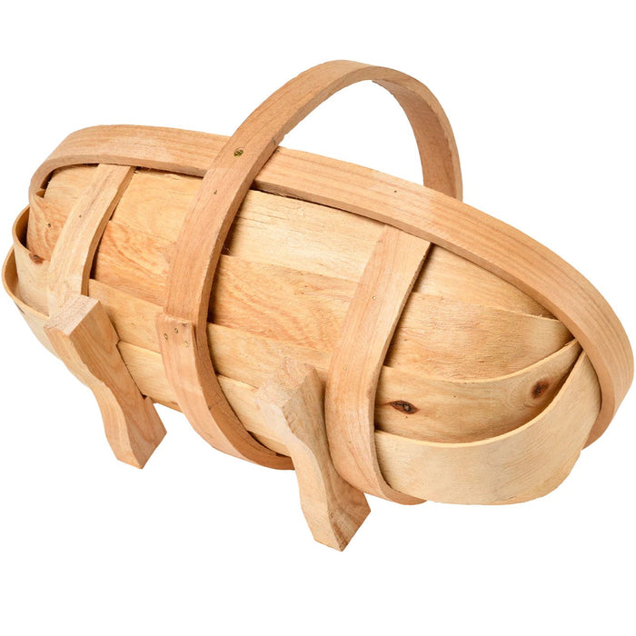 Burgon & Ball Garden Trugs & Baskets - Traditional Wooden Trug - Medium