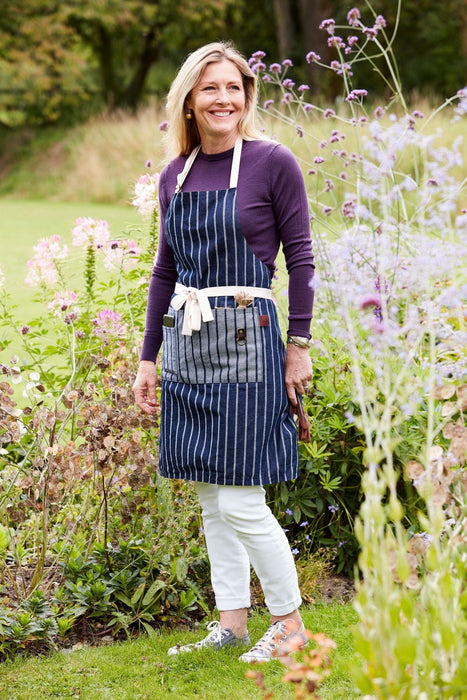 Burgon & Ball Gardening Aprons & Tool Belts - Sophie Conran Gardener's Apron - Blue Stripe