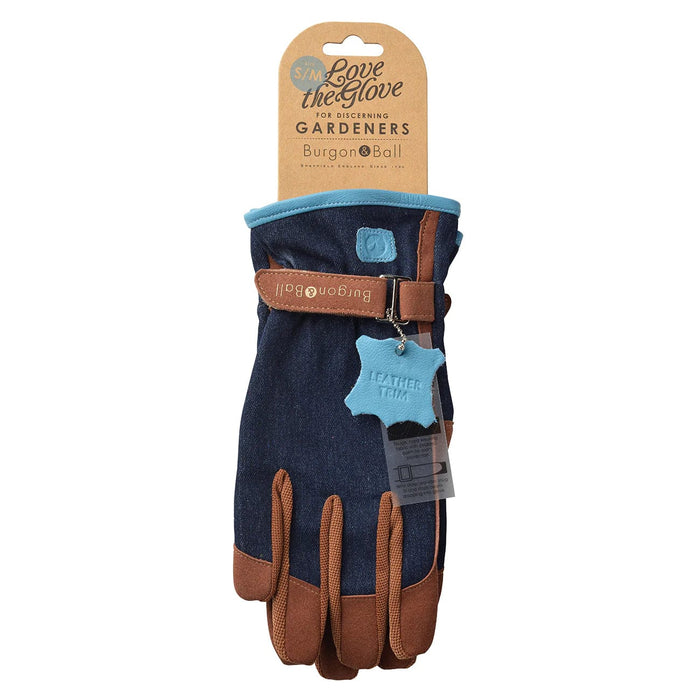 Burgon & Ball Gardening Gloves - Love The Glove - Denim