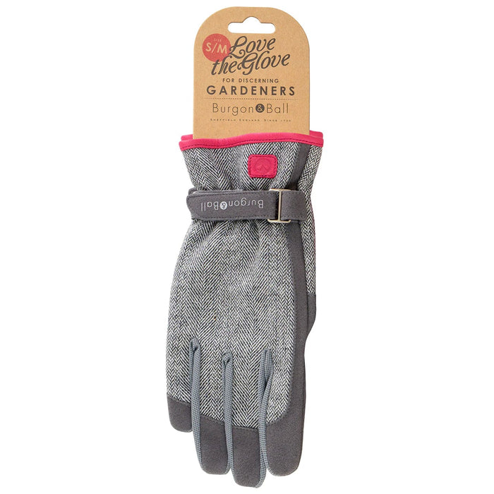 Burgon & Ball Gardening Gloves - Love the Glove - Grey Tweed