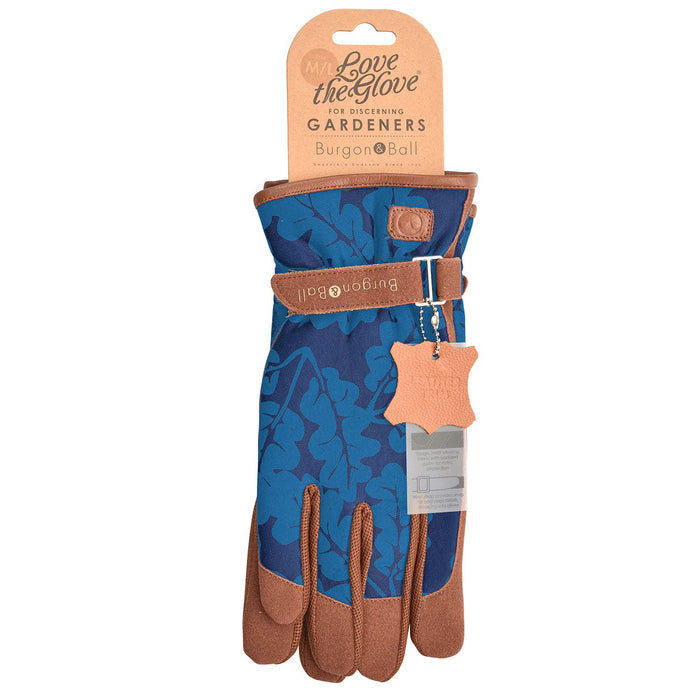 Burgon & Ball Gardening Gloves - Love The Glove - Oak Leaf Navy