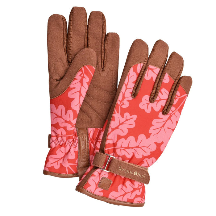 Burgon & Ball Gardening Gloves - Love The Glove - Oak Leaf Poppy