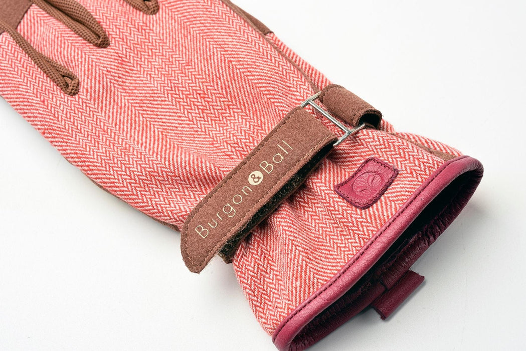 Burgon & Ball Gardening Gloves - Love the Glove - Red Tweed