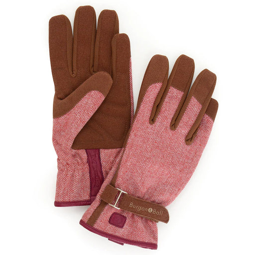 Burgon & Ball Gardening Gloves - Love the Glove - Red Tweed