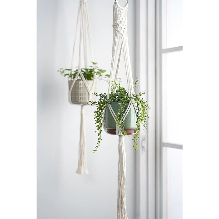 Burgon & Ball Indoor Plant Pots - Macrame Plant Pot Hanger - Woodstock