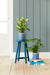 Burgon & Ball Indoor Plant Pots - Porto Dark Blue Glazed Pot - Small