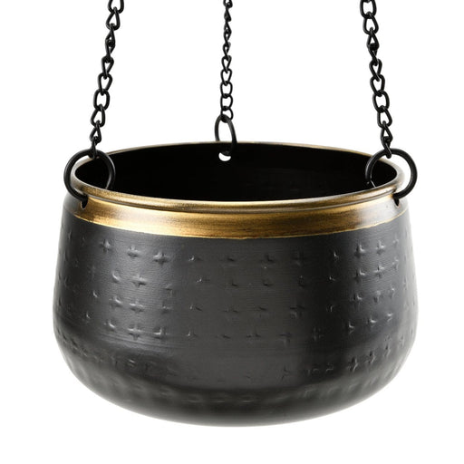 Burgon & Ball Indoor Plant Pots - Sahara Sunset Metal Hanging Pot - Large