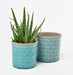 Burgon & Ball Indoor Plant Pots - Tuscany Blue Glazed Pot - Small