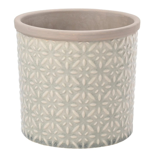 Burgon & Ball Indoor Plant Pots - Tuscany Grey Glazed Pot - Large