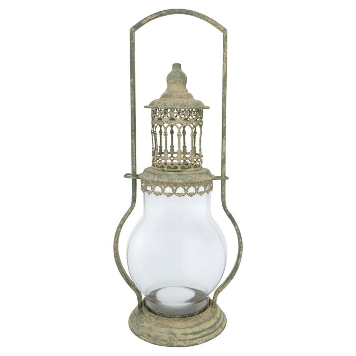 Esschert Design Decor - Aged Metal Green Tealight Lanterns