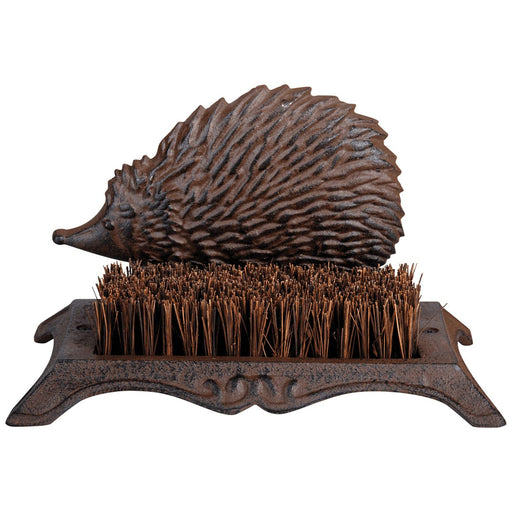 Esschert Design Garden Decor - Boot Brush (Hedgehog Silouette)