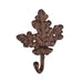 Esschert Design Indoor Decor - American Oak Rustic Leaf Coat Hooks - Large