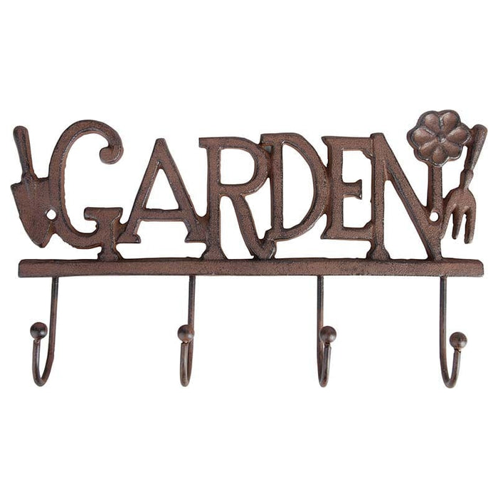 Esschert Design Indoor Decor - Cast Iron Garden Tool Hooks (Four Coat Hooks)