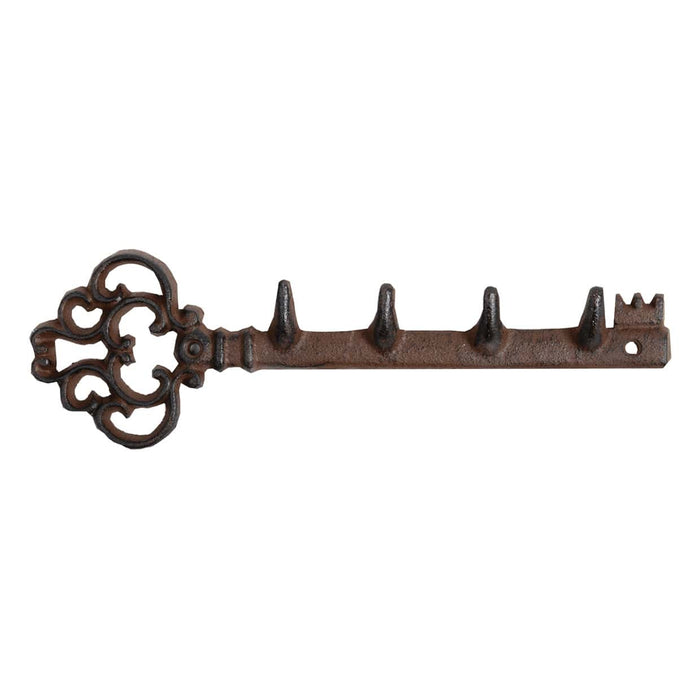 Esschert Design Indoor Decor - Rustic Key Hanger (Four Coat Hooks)