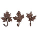 Esschert Design Indoor Decor - Rustic Leaf Coat Hooks - Large