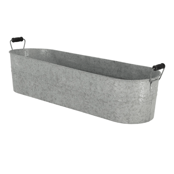 Esschert Design Pots & Planters - Long Oval Zinc Planter