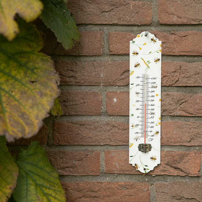 Esschert's Garden Decor - Bee Print Thermometer