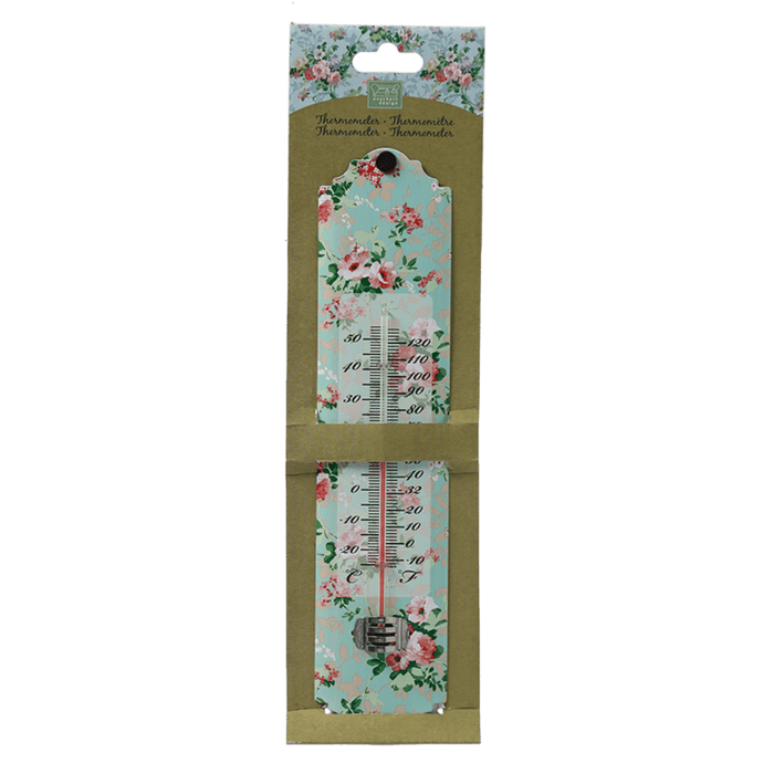 Esschert's Garden Decor - Rose Print Thermometer