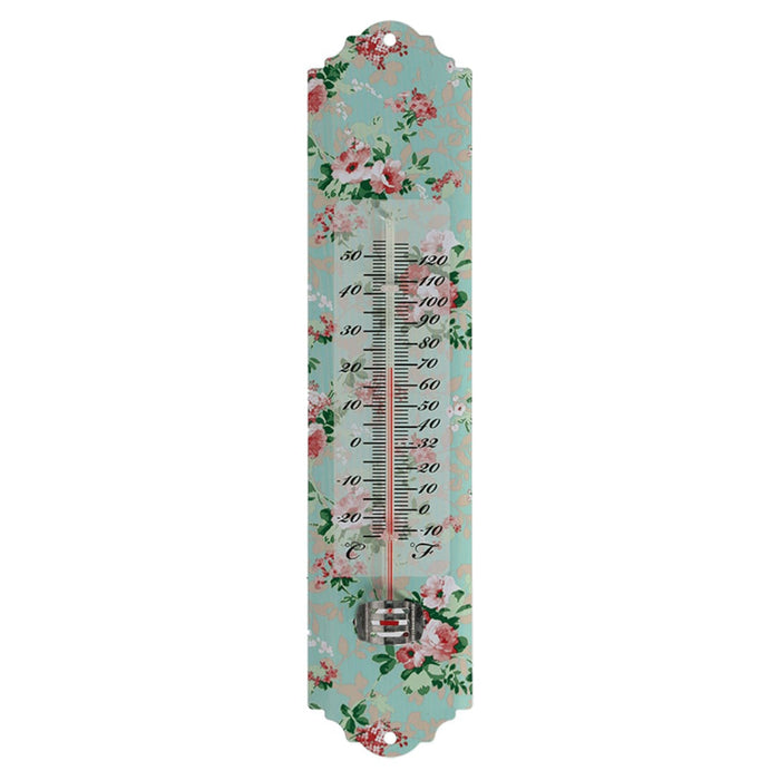 Esschert's Garden Decor - Rose Print Thermometer